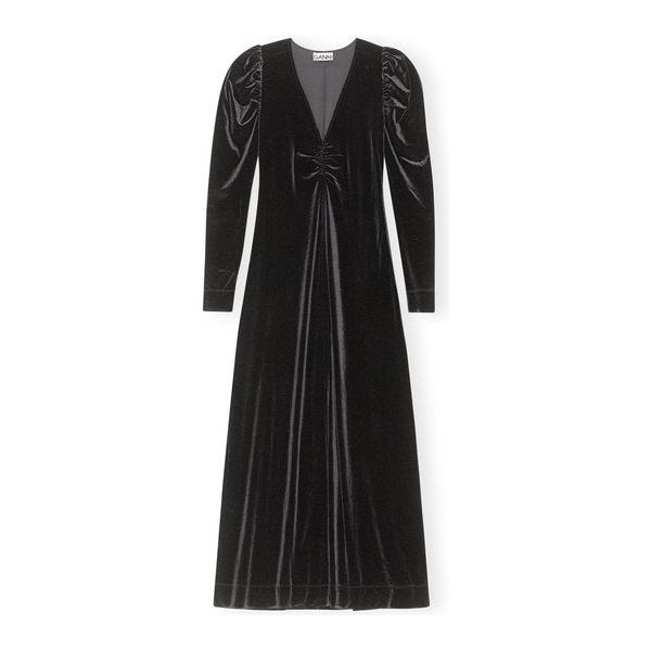 Velvet Jersey Long Dress