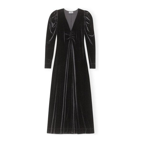 Velvet Jersey Long Dress