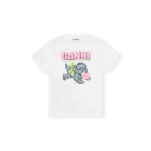 Basic Cotton Jersey Neon Puppy T-shirt