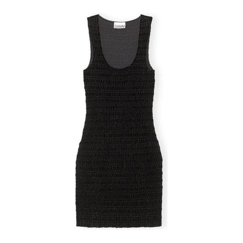 Velvet Jersey Smock Mini Dress