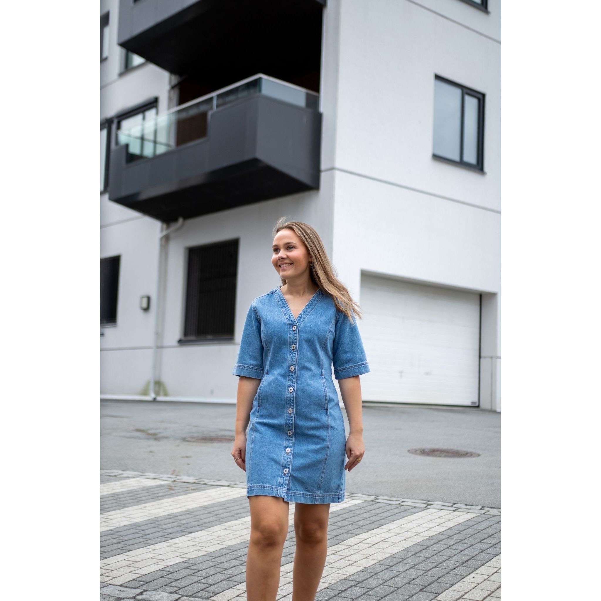 Light Crepe Margot Dress
