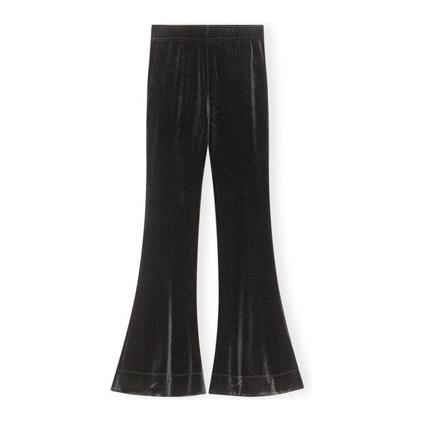 Velvet Jersey Flared Pants