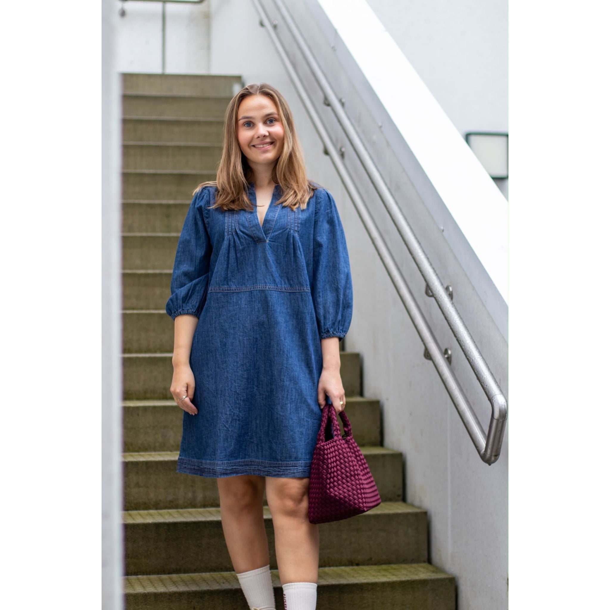 Evana Denim Tunic Dress