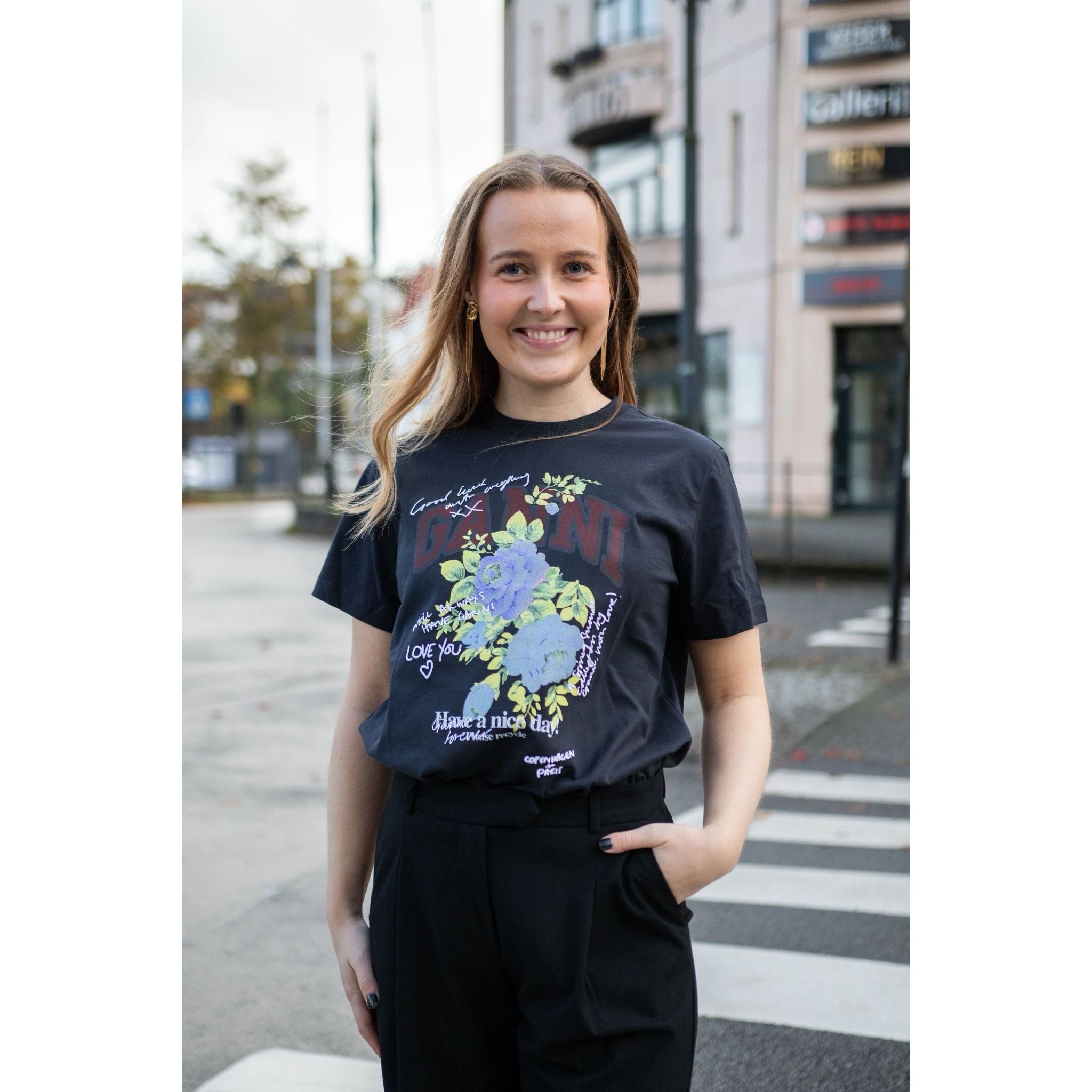 Basic Cotton Jersey Rose T-shirt