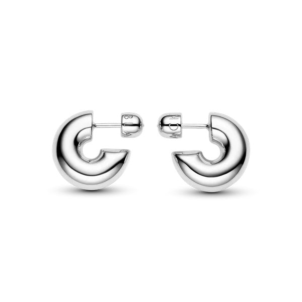 Prima Hoop Medium Silver Pair