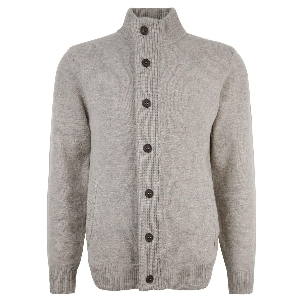 Barbour Ess Patch Zip Through Knitted Jumper Herre