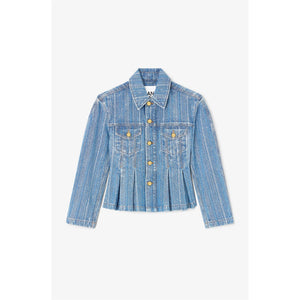 Structured Denim Fitted Jacket