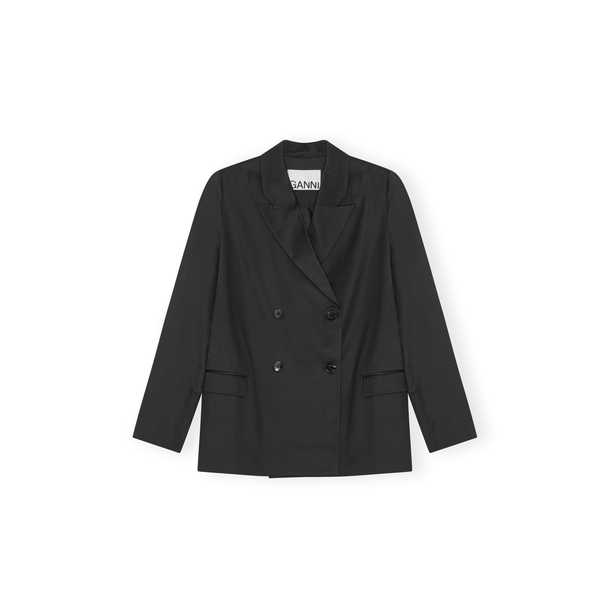 Calendered Wool Blazer