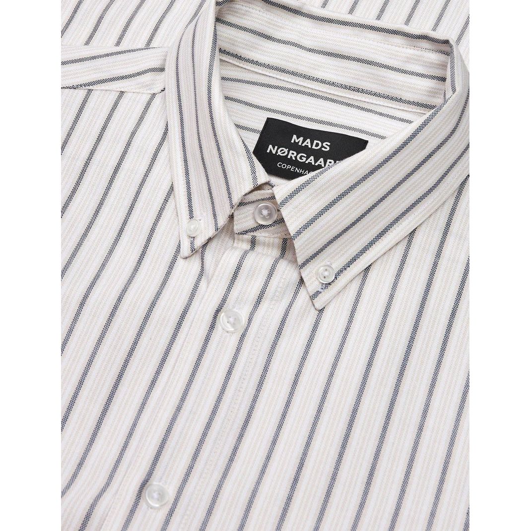 Cotton Oxford Sune Stripe Shirt BD Herre