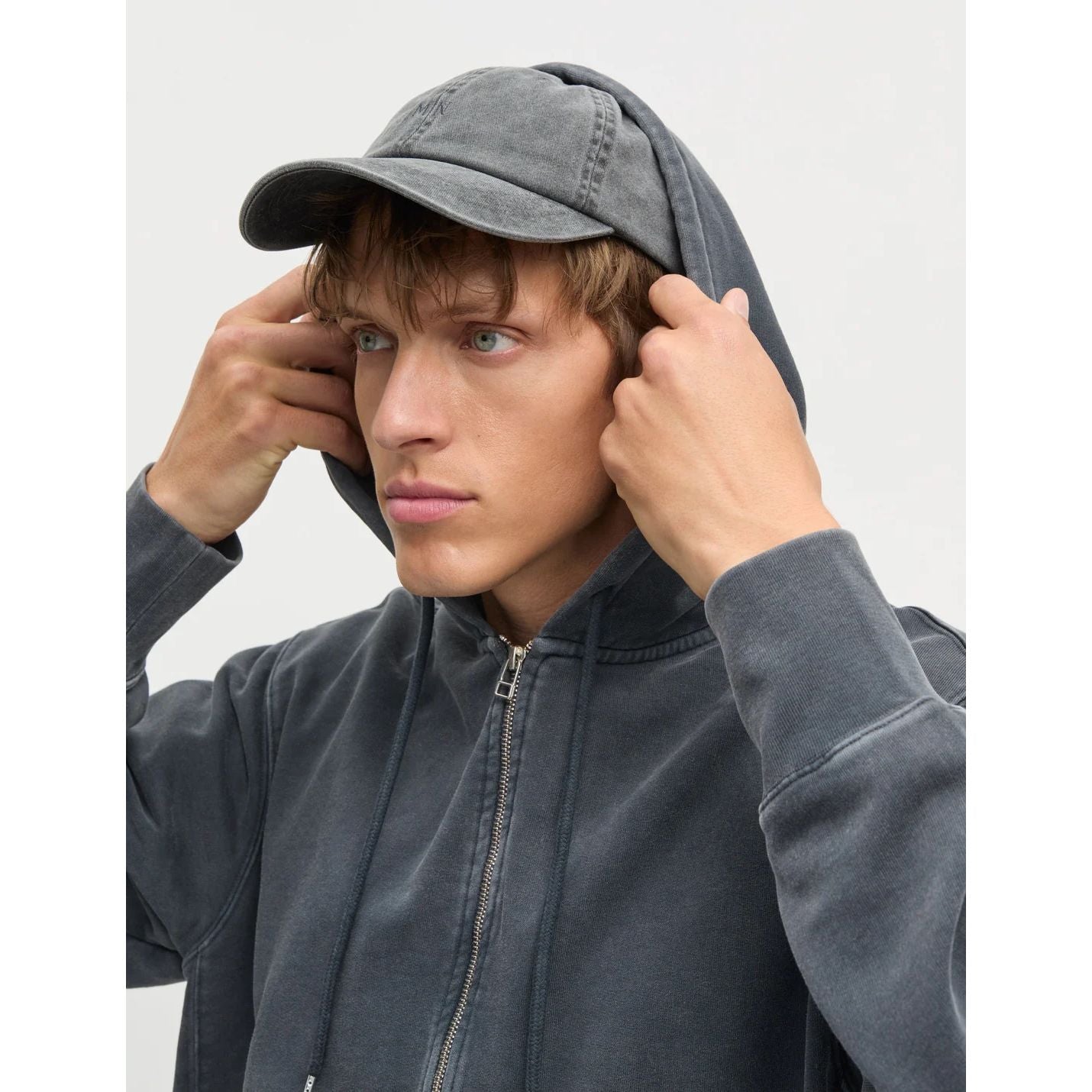 Washed Cotton Twill Coal Cap