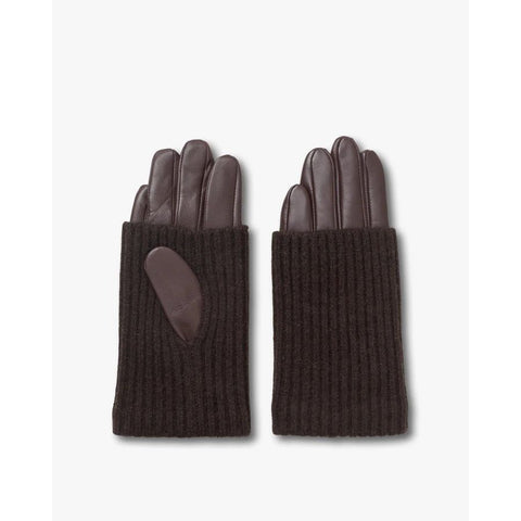 Leather Knit Hansker
