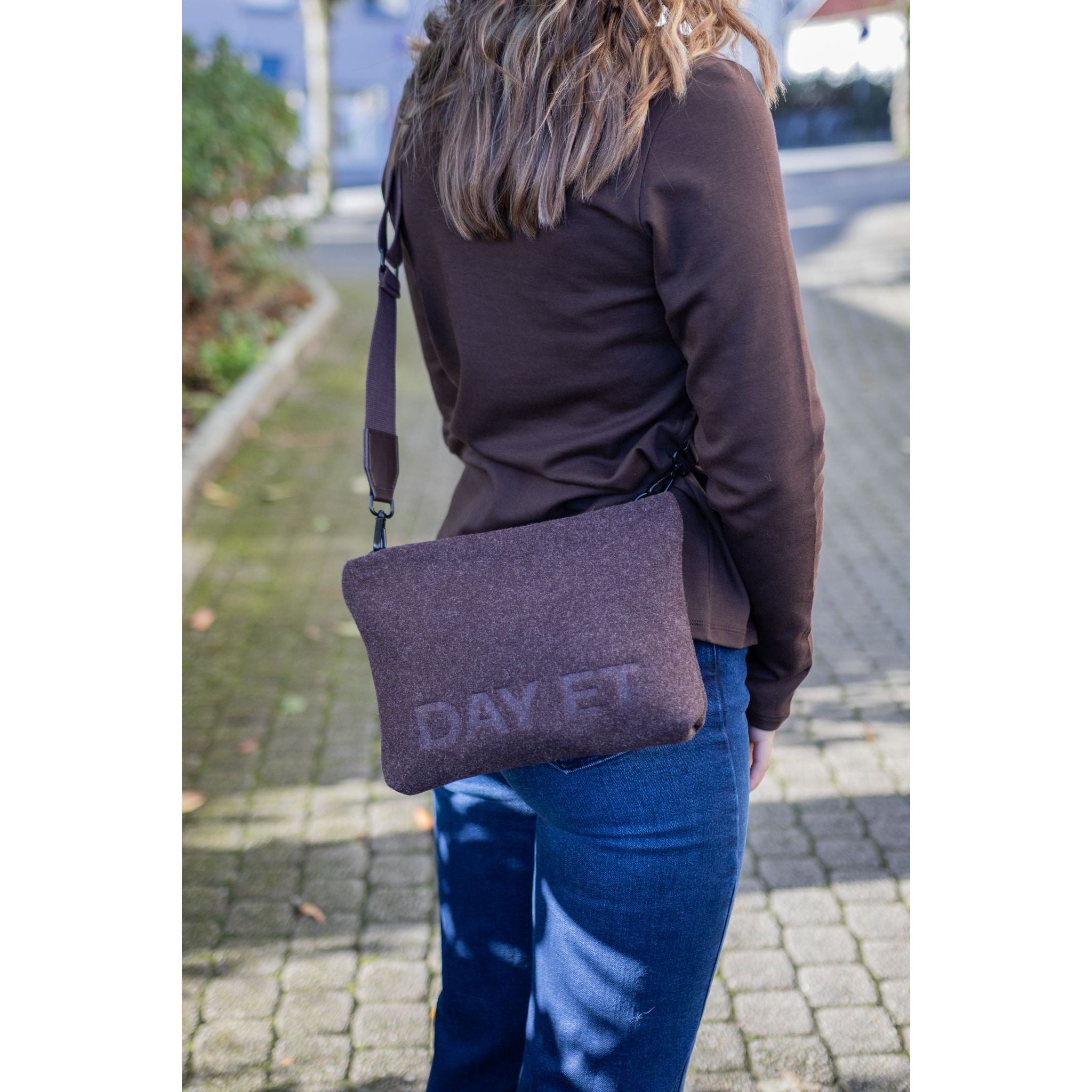 Small Woolen Crossbody Pouch