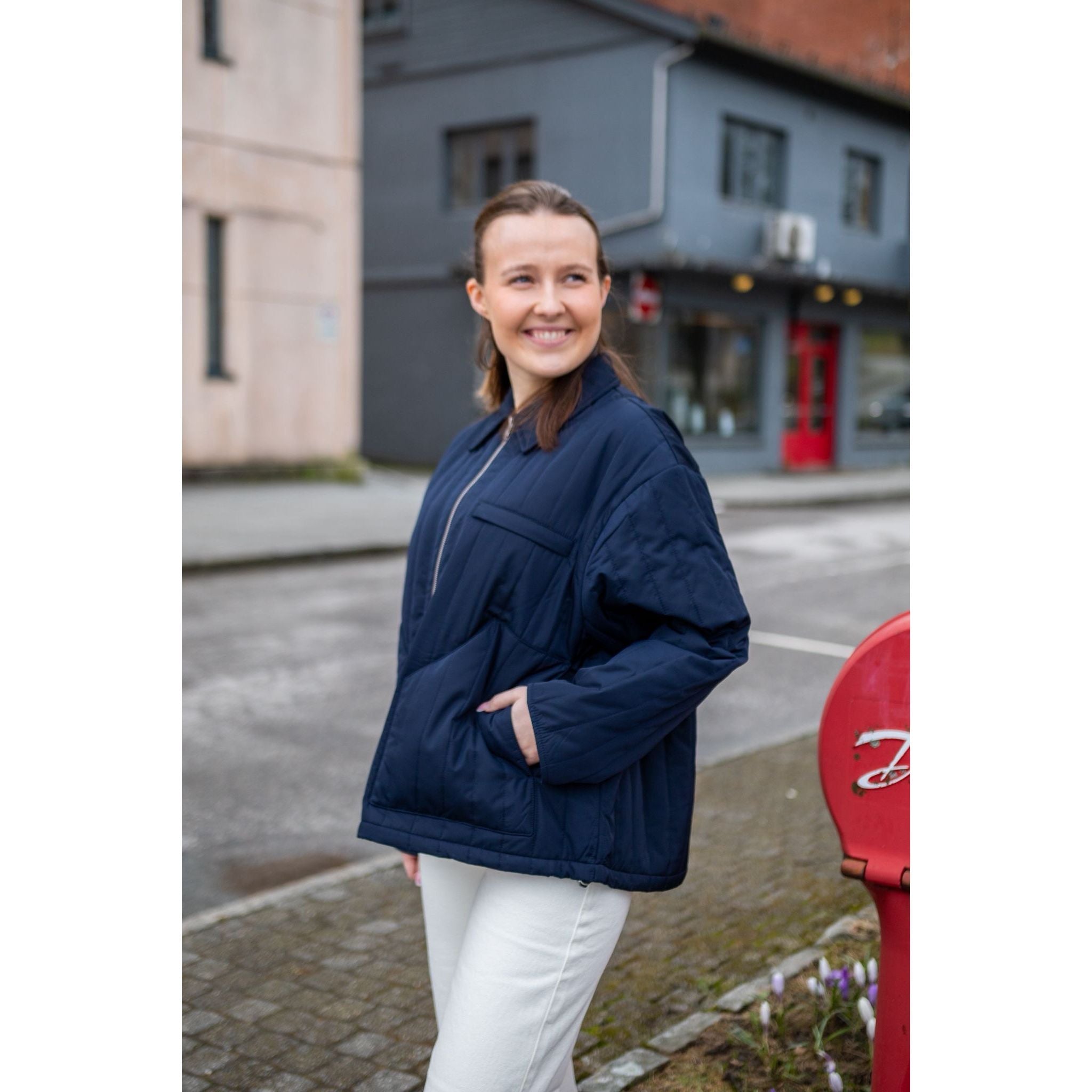 Poly Twill Flora Jacket