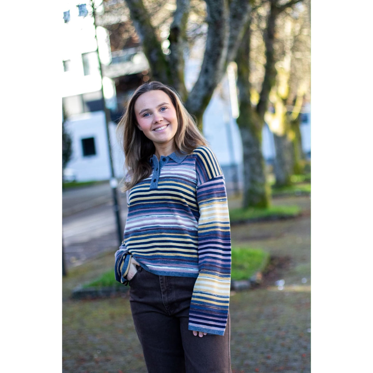 Luna Space Yarn Polo