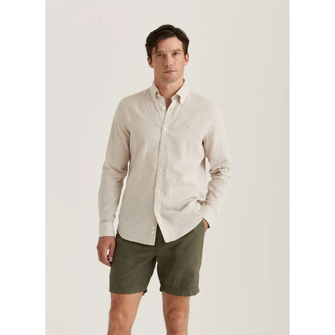 Linen Check Shirt-Slim Fit