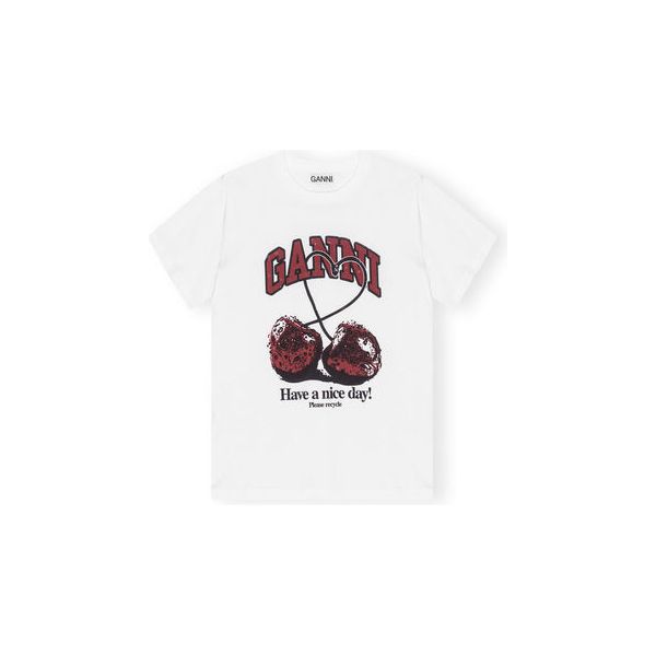 Basic Jersey Cherry Relaxed T-shirt