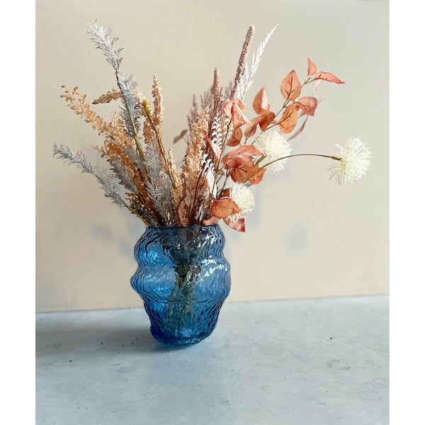 Vase, Glass, Blå