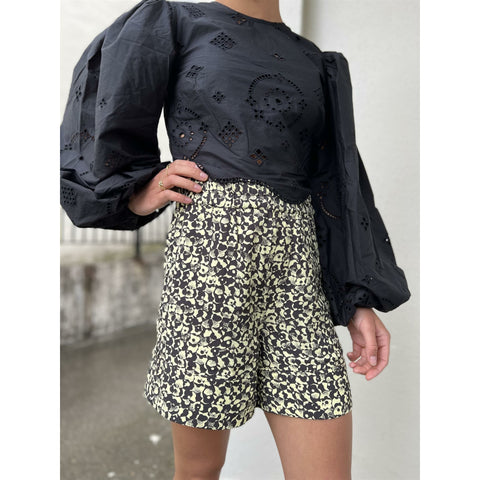 Printed Crepe Shorts