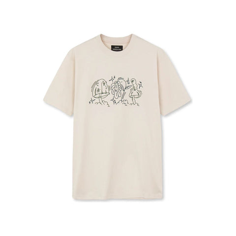 Cotton Jersey Thorbjørn R Embroidery Tee Herre