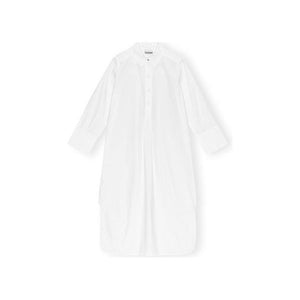 Cotton Poplin Oversized Shirt Dress