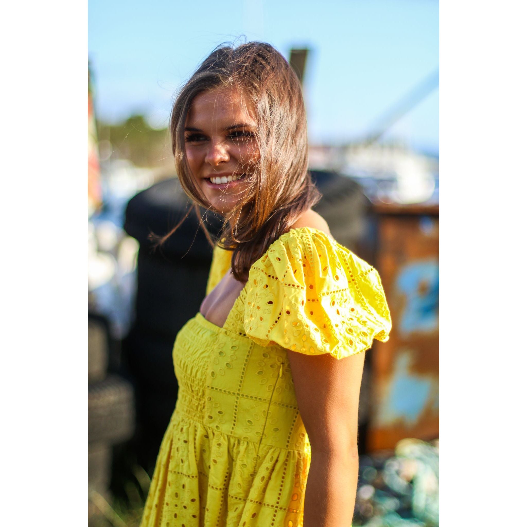 Broderie Anglaise Mini Dress