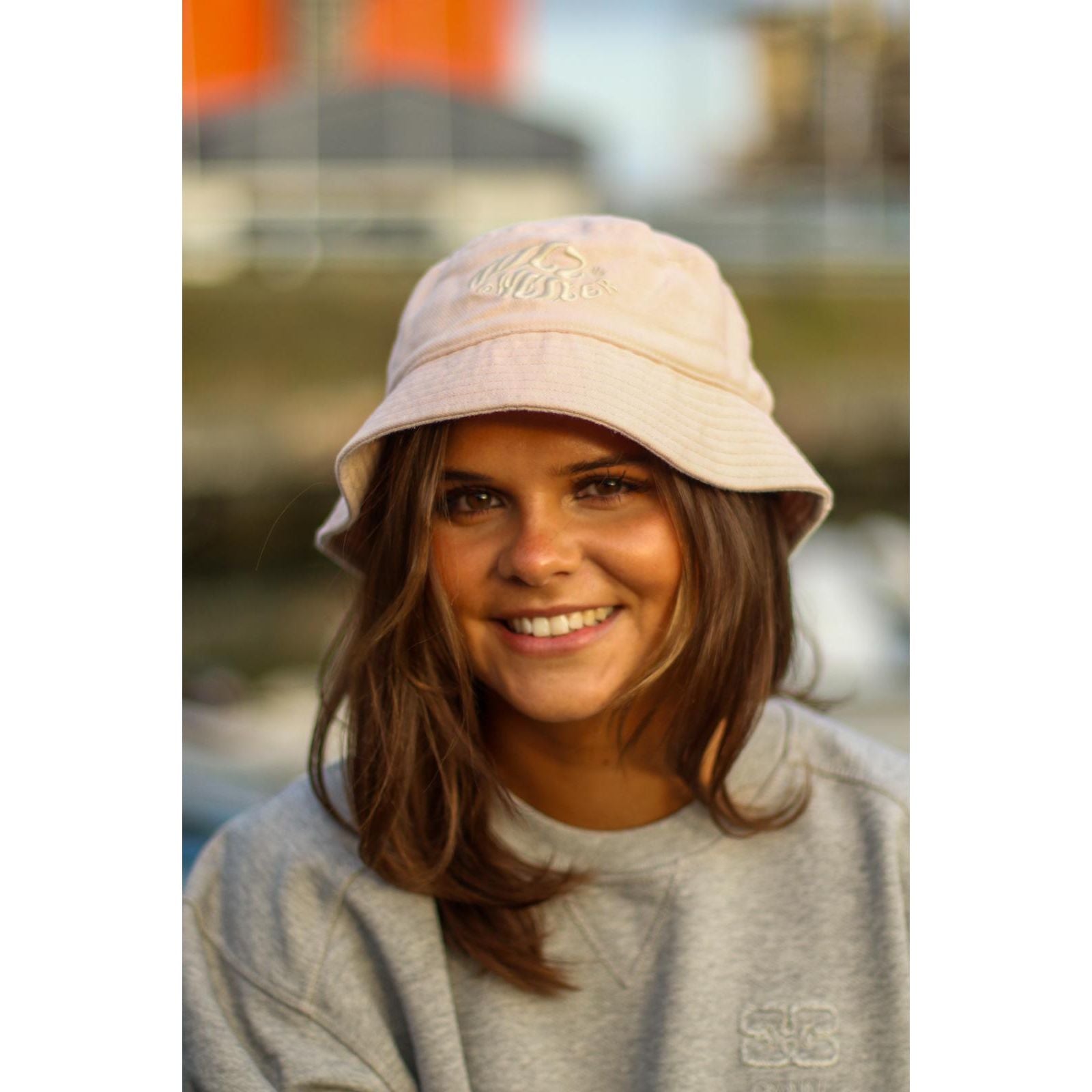 Pafe Linen Logo Bucket Hat