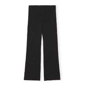 Stretch Seersucker Cropped Pants