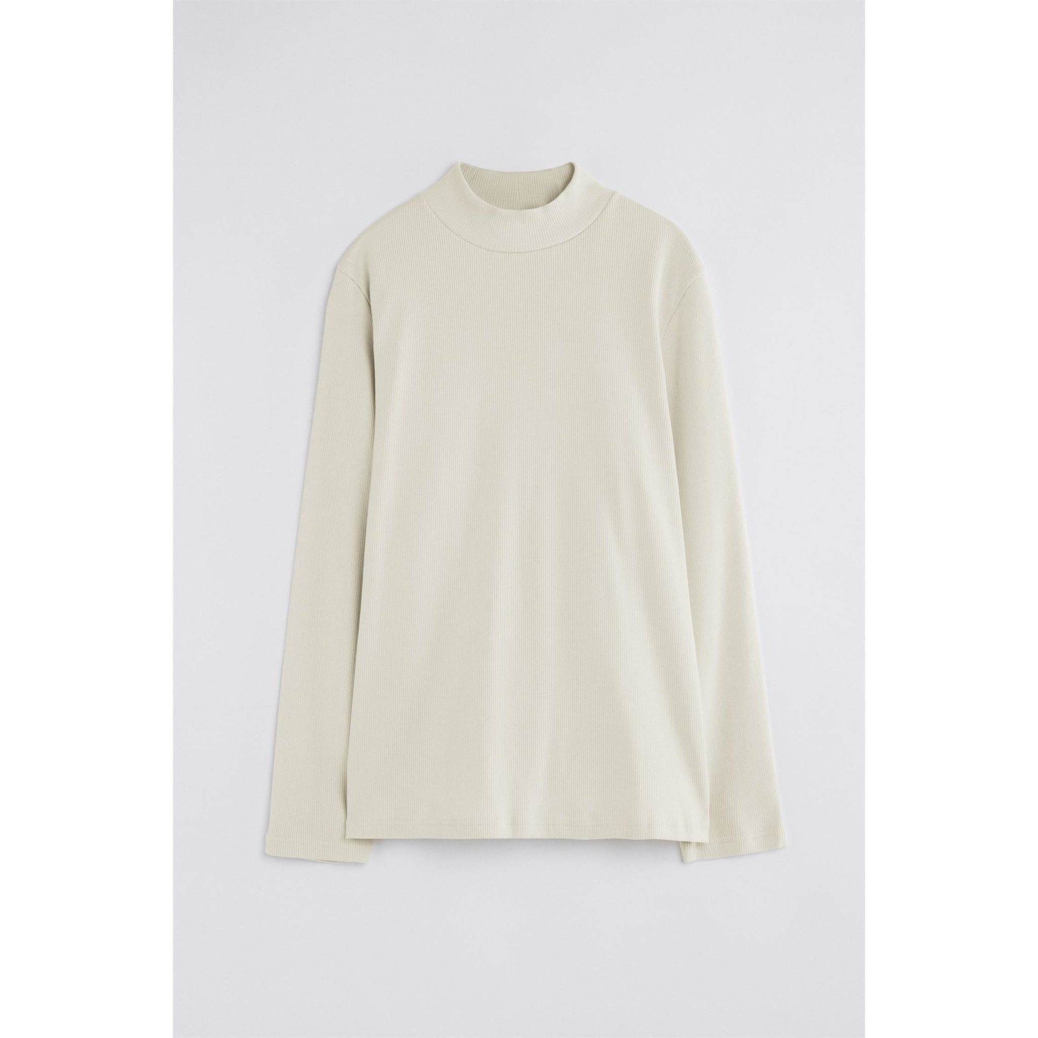Rib Mock Neck Tee