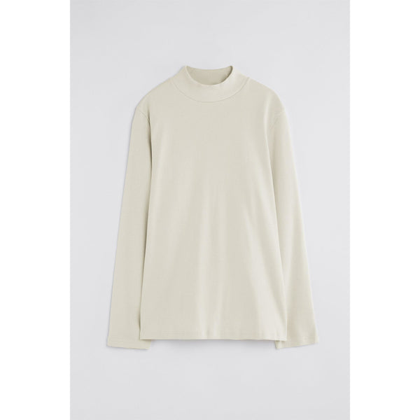 Rib Mock Neck Tee