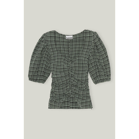 Stretch Seersucker topp