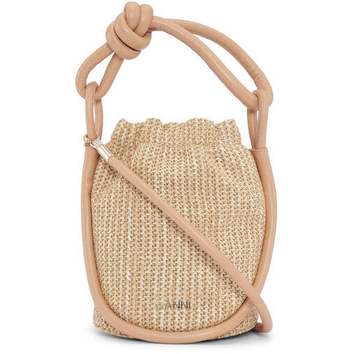 Knot Small Bucket Raffia