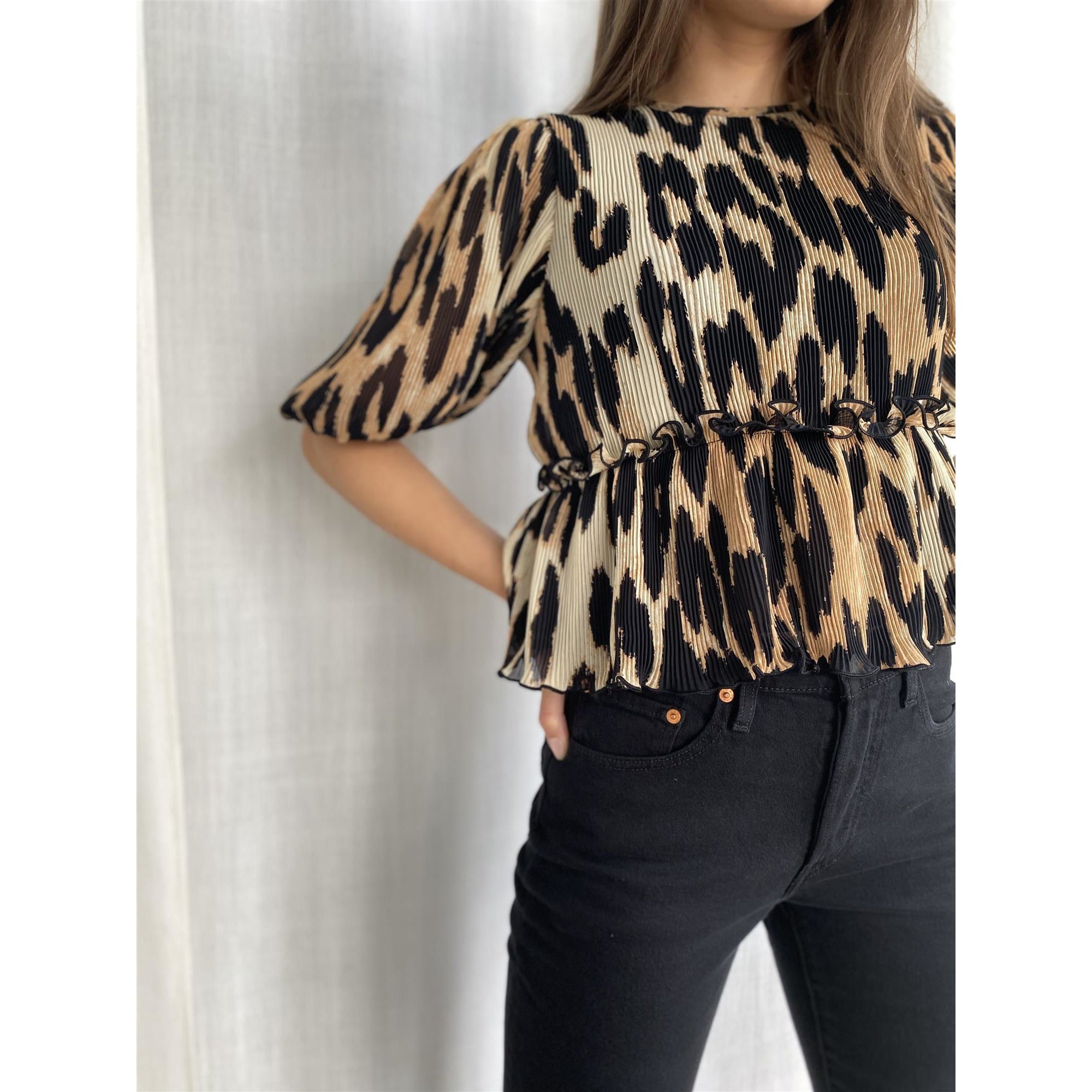 Pleated Georgette Topp