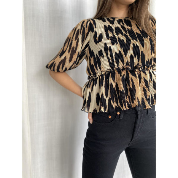 Pleated Georgette Topp
