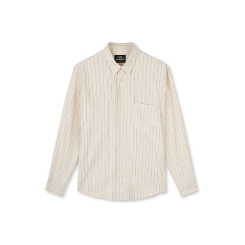 Cotton Linen Malte Stripe Shirt Herre