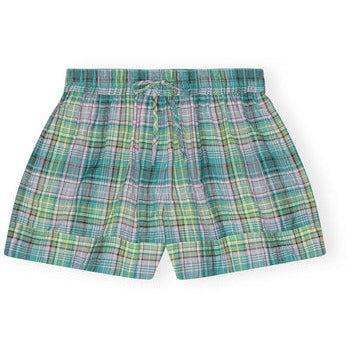 Seersucker Check Elasticated Shorts