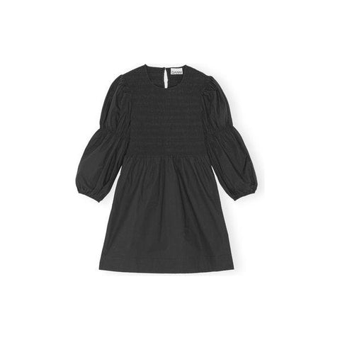 Cotton Poplin Mini Smock Dress