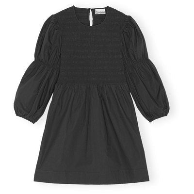 Cotton Poplin Mini Smock Dress