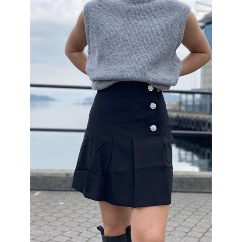 Melange Suiting Skirt