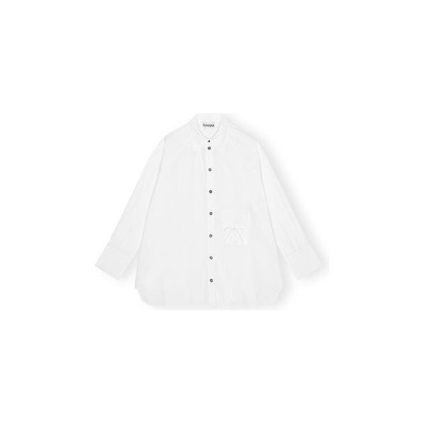 Cotton Poplin Oversize Raglan Shirt