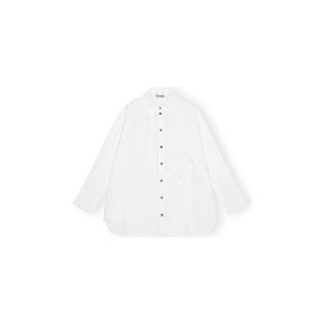 Cotton Poplin Oversize Raglan Shirt