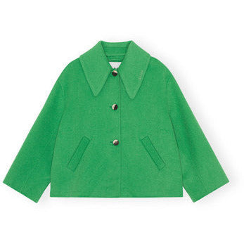 Wool Wide Collar Jacket GRS
