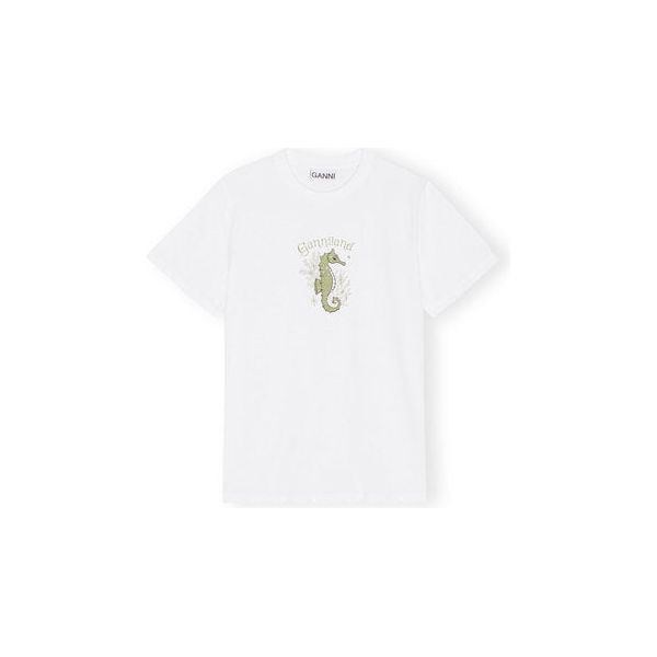 Basic Jersey Green Seahorse Relaxed T-shirt