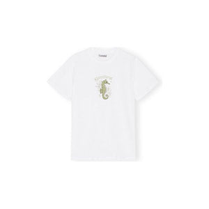 Basic Jersey Green Seahorse Relaxed T-shirt