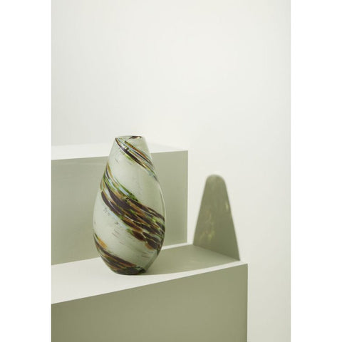 Grove Vase Amber/Brown/Green