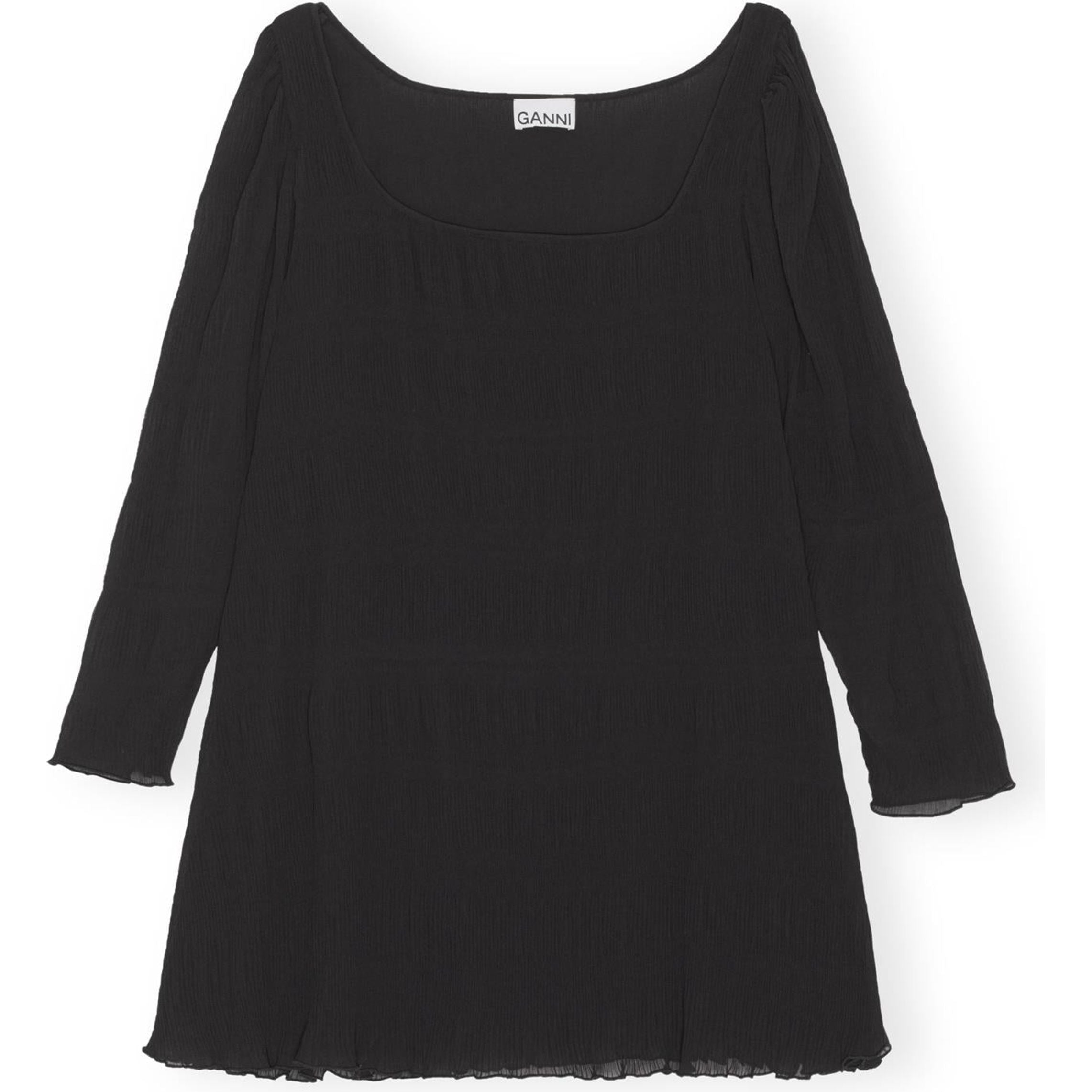 Pleated Georgette mini Dress