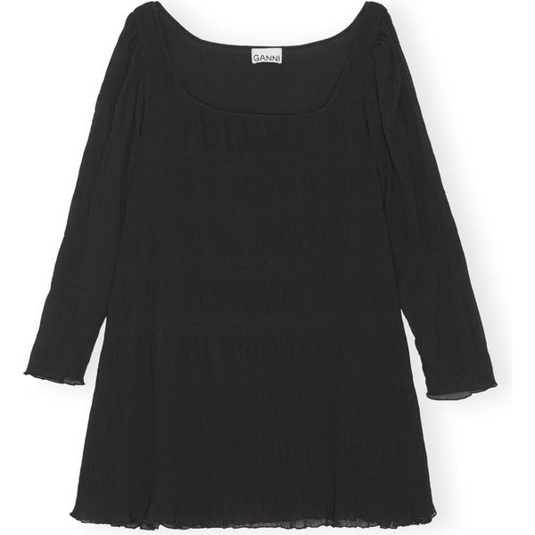 Pleated Georgette mini Dress