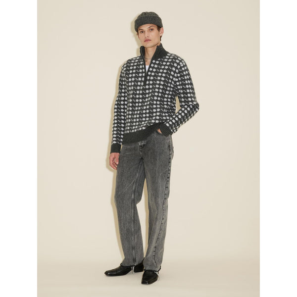 Castle Nordic Pattern Half Zip Herre