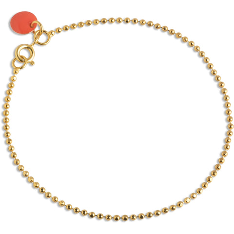 Bracelet, Ball Chain Coral