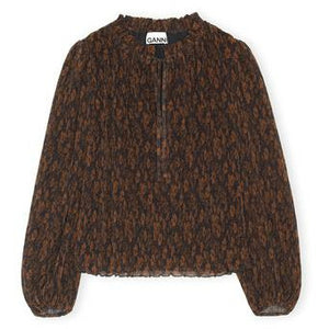 Pleated Georgette Blouse