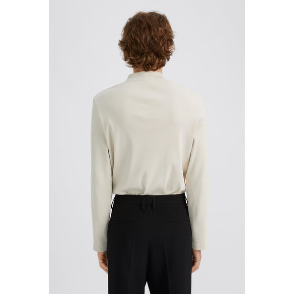Rib Mock Neck Tee